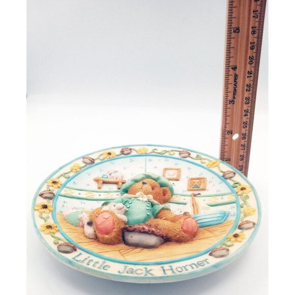 Plate Cherished Teddies Little Jack Horner Im Plum Happy Youre My Friend 6.25" - Picture 3 of 16